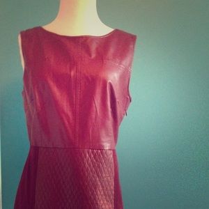 Esley burgundy red hot dress.